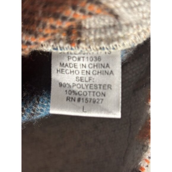 Southwestern Style Button-Down Cropped Jacket With Frayed Hem & Pockets - Picture 13 of 14